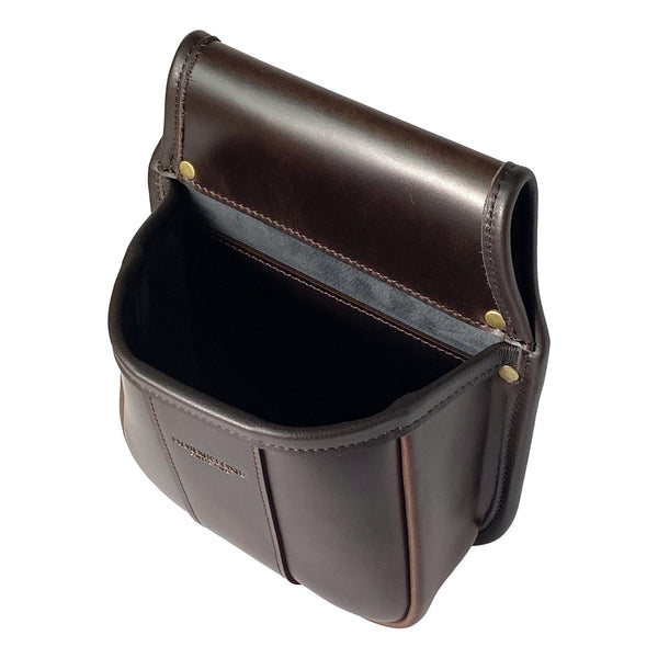 RGB50 Dark Chocolate Brown Leather Cartridge Pouch Holds 50 x 12 gauge