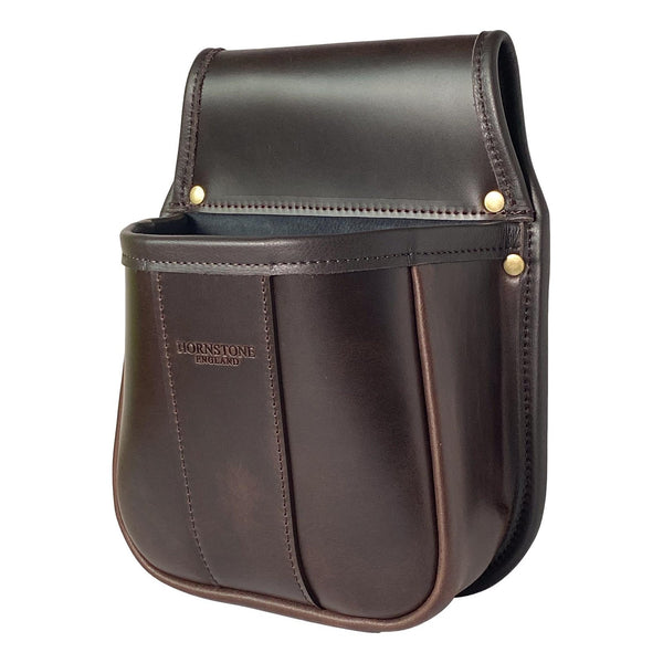 RGB50 Dark Chocolate Brown Leather Cartridge Pouch Holds 50 x 12 gauge