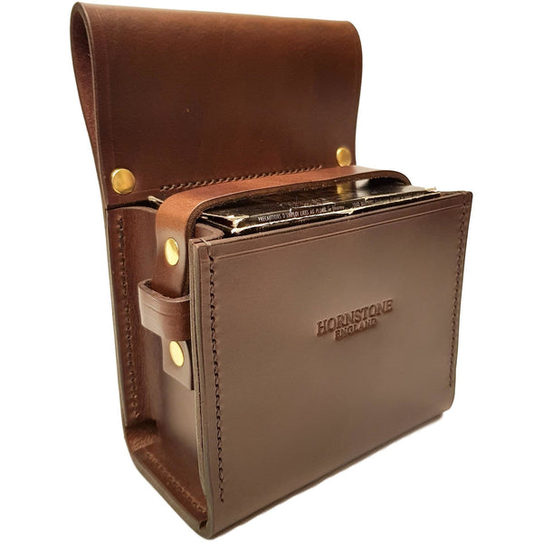 Leather Cartridge Box Holder Brown