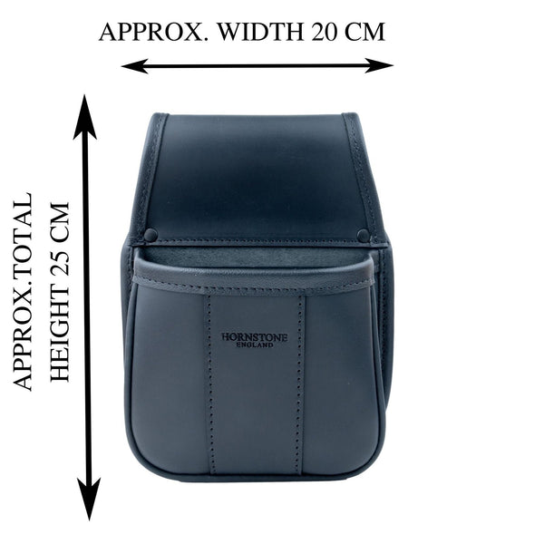 Matt Black Leather Cartridge Pouch Holds 40 x 12 gauge RGB40