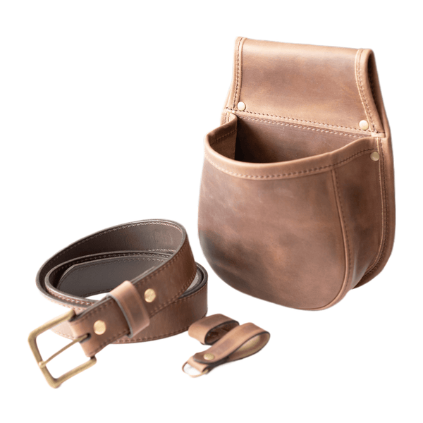 Shotgun Cartridge Pouch Brown Holds 50