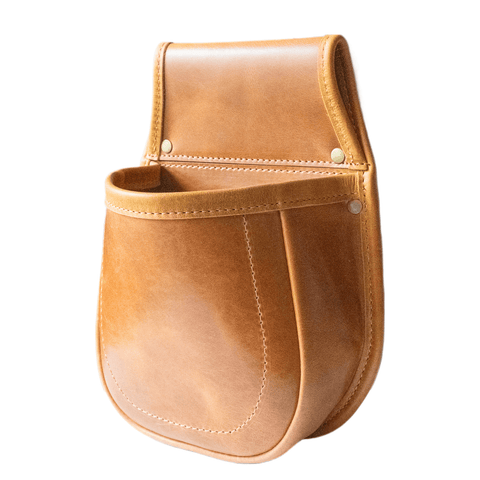 Shotgun Cartridge Pouch Hornstone Original Tan Leather Holds 50+