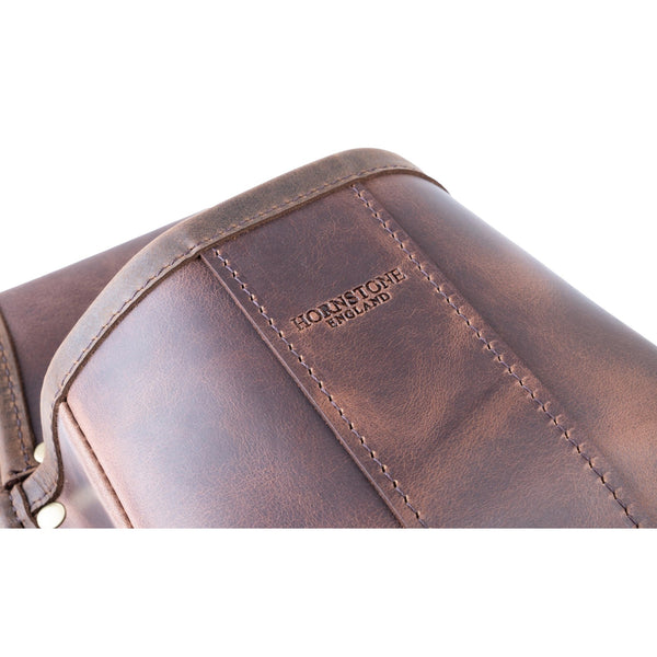 Shotgun Cartridge Pouch Old Brown Leather Holds 50 x 12 Gauge RGB 50