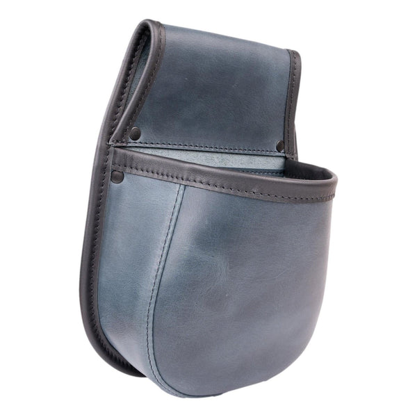 Shotgun Cartridge Pouch Admiral And Black Leather Holds 50