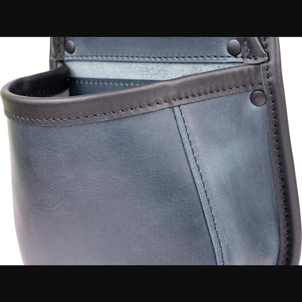 Shotgun Cartridge Pouch Admiral And Black Leather Holds 50