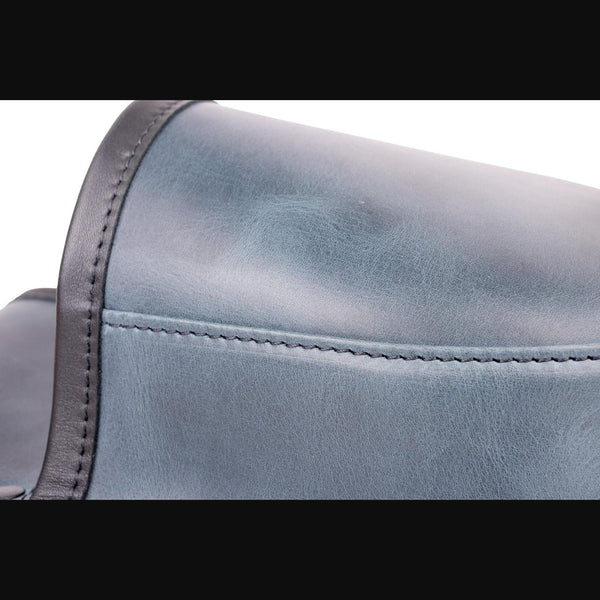 Shotgun Cartridge Pouch Admiral And Black Leather Holds 50