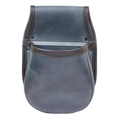 Shotgun Cartridge Pouch Admiral And Black Leather Holds 50