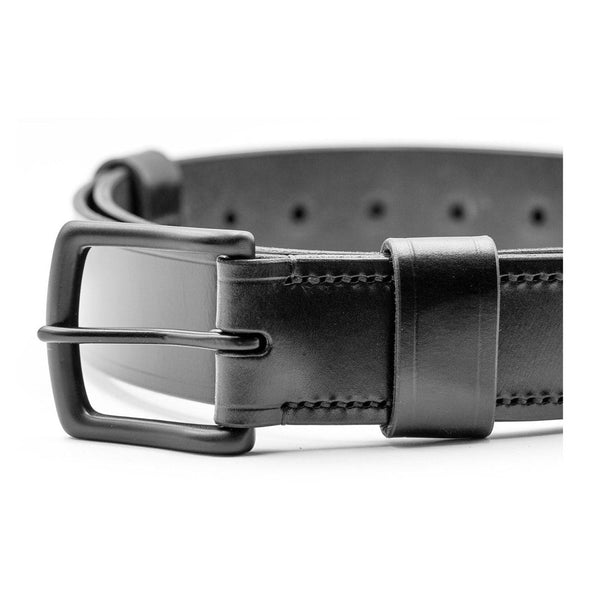Leather Belt / Cartridge pouch belt in Sedgwick's Black Bridle Butt Leather 9 Hole.