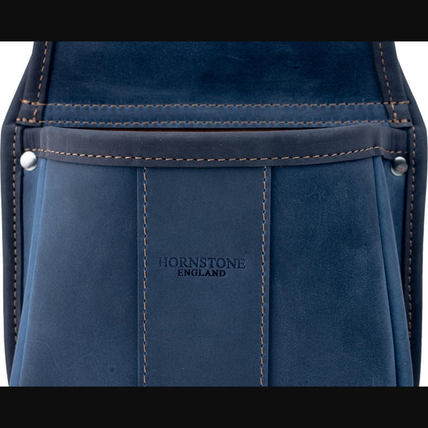 Limited Edition Vibrant Blue Leather Shotgun Cartridge Pouch Holds 50-60 x 12 Gauge Shells