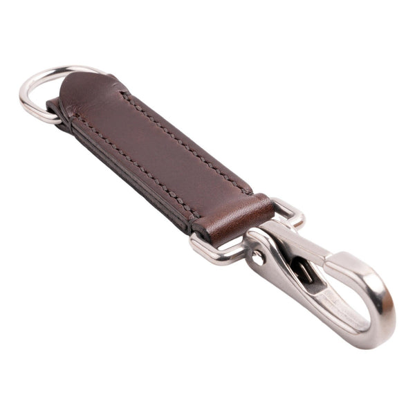 Leather Belt Clip Utility Key Hook Accessory Hanger Hand stitched & Stainless steel