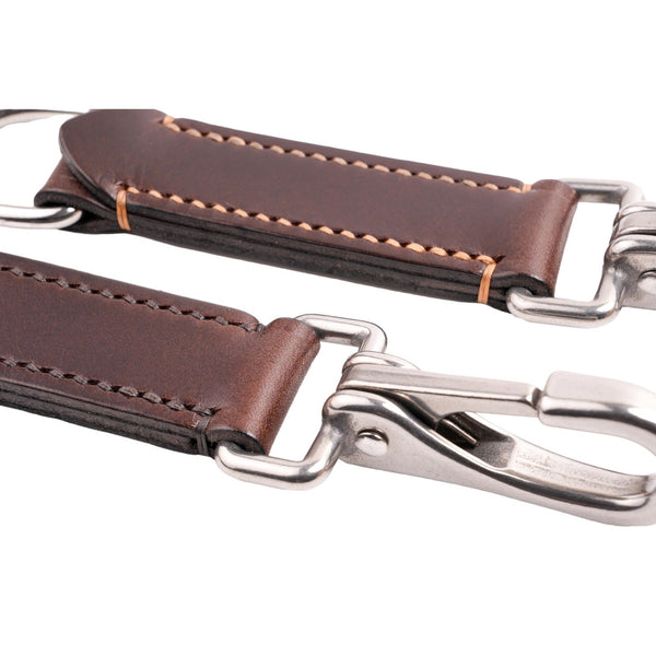 Leather Belt Clip Utility Key Hook Accessory Hanger Hand stitched & Stainless steel