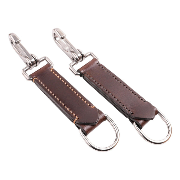 Leather Belt Clip Utility Key Hook Accessory Hanger Hand stitched & Stainless steel