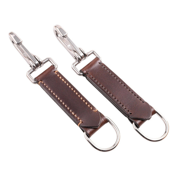 Leather Belt Clip Utility Key Hook Accessory Hanger Hand stitched & Stainless steel