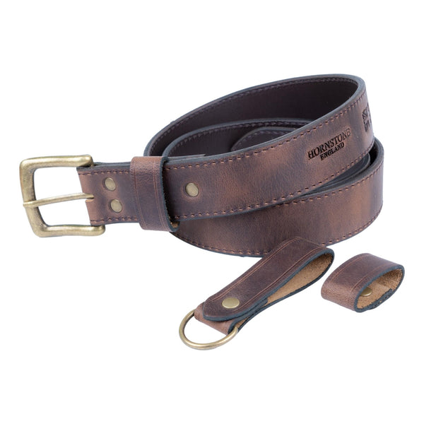 Old Brown Leather Pannier Set