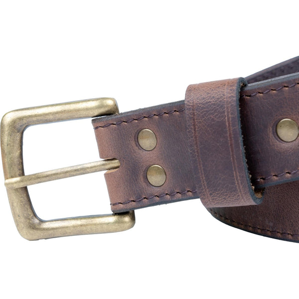 Leather Belt / Vintage Style Brown Leather Belt RGB 9 Hole Belt