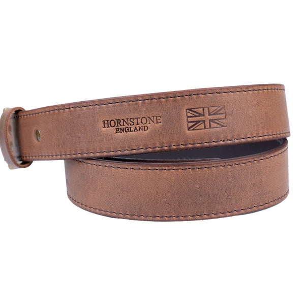 Leather Belt / Spiced Tan Matt Finish Leather Belt 9 Hole.