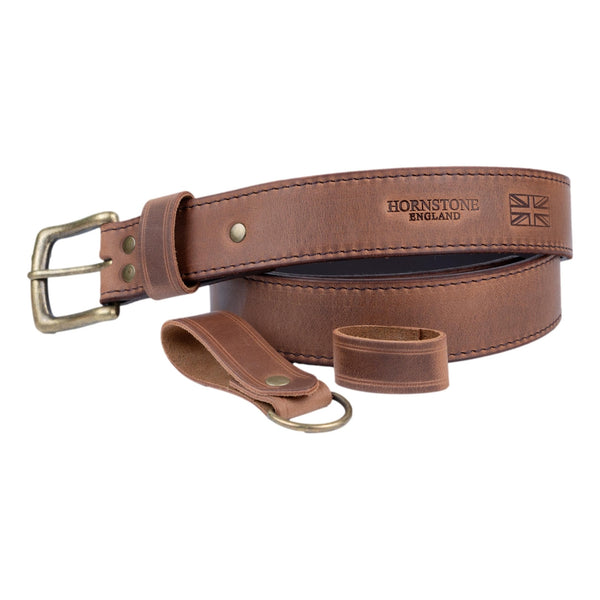 Leather Belt / Spiced Tan Matt Finish Leather Belt 9 Hole.
