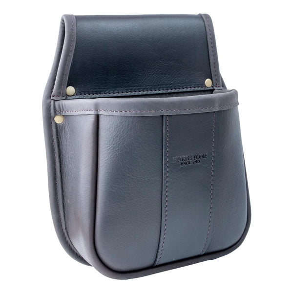 Leather Shotgun Cartridge Pouch Traditional Oiled Yorkshire Leather.