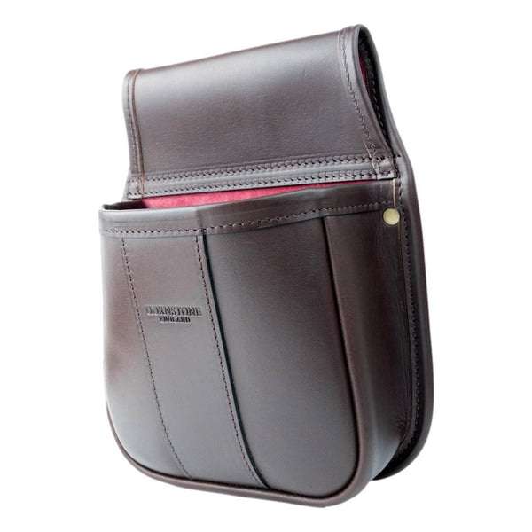 Shotgun Cartridge Pouch Rich Classic Brown Best Veg Tanned Leather Holds 50 RGB 50