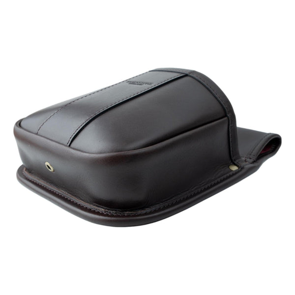 Shotgun Cartridge Pouch Rich Classic Brown Best Veg Tanned Leather Holds 50 RGB 50