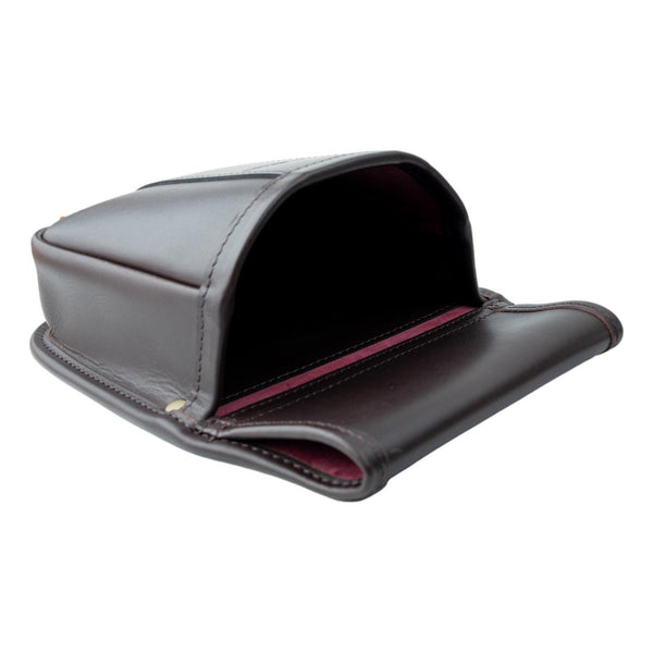 Shotgun Cartridge Pouch Rich Classic Brown Best Veg Tanned Leather Holds 50 RGB 50