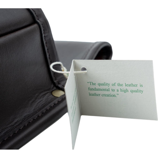 Shotgun Cartridge Pouch Rich Classic Brown Best Veg Tanned Leather Holds 50 RGB 50