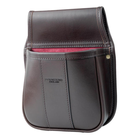 Shotgun Cartridge Pouch Rich Classic Brown Best Veg Tanned Leather Holds 50 RGB 50