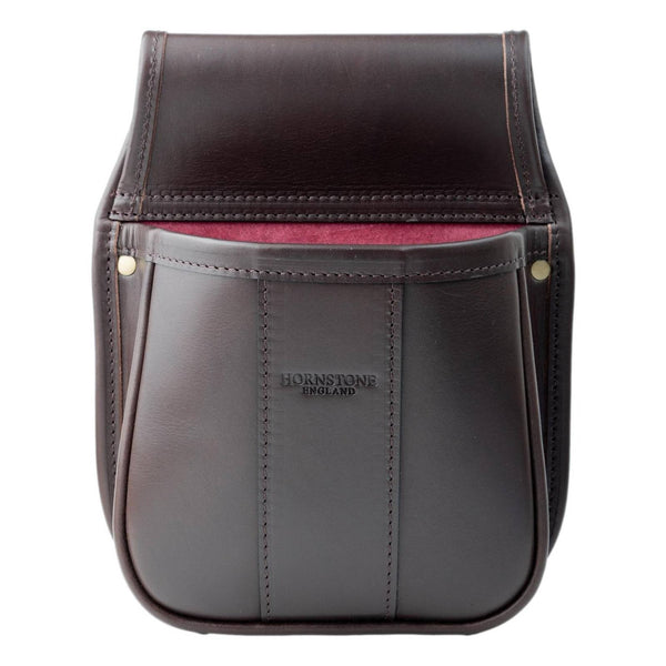 Shotgun Cartridge Pouch Rich Classic Brown Best Veg Tanned Leather Holds 50 RGB 50