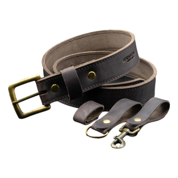 Country Brown Leather Belt