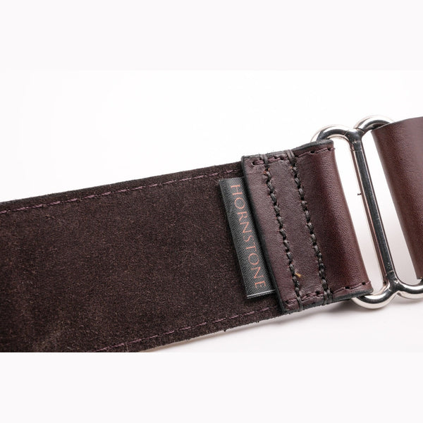 Hornstone Handstitched leather 12 strap double game carrier padded shoulder strap and stainless steel