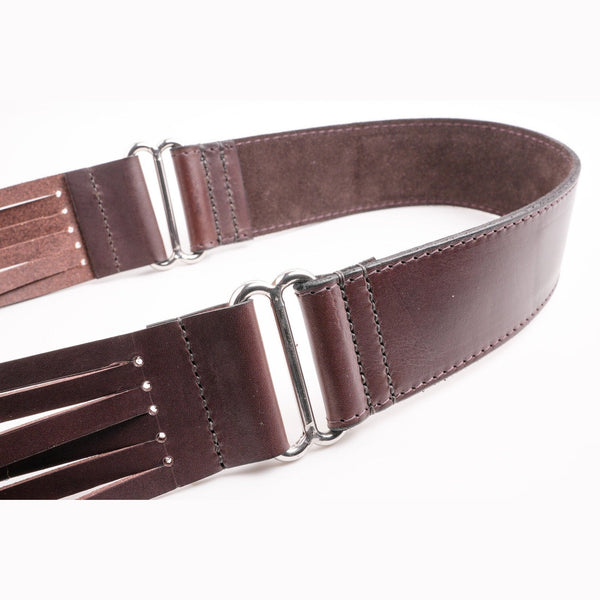 Hornstone Handstitched leather 12 strap double game carrier padded shoulder strap and stainless steel