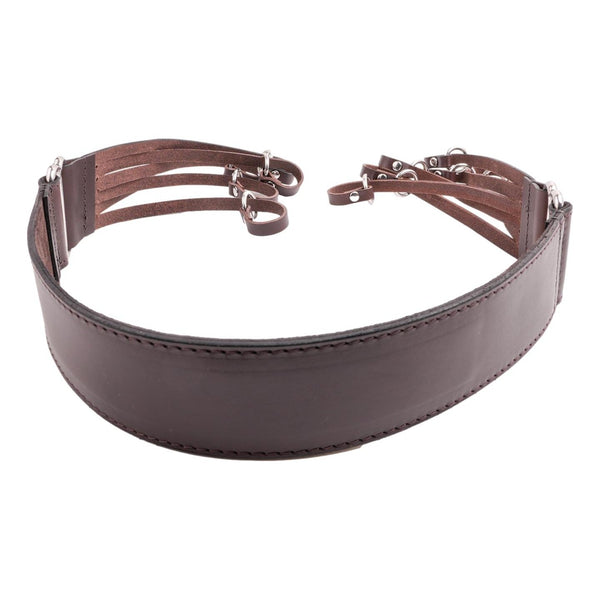 Hornstone Handstitched leather 12 strap double game carrier padded shoulder strap and stainless steel