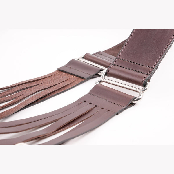 Hornstone Handstitched leather 12 strap double game carrier padded shoulder strap and stainless steel