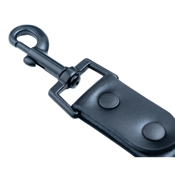 Black Belt Clip Key Holder Utility Clip Black Leather