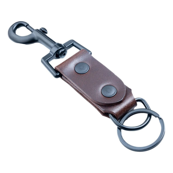 Brown Belt Clip Key Holder Utility Clip Brown Leather