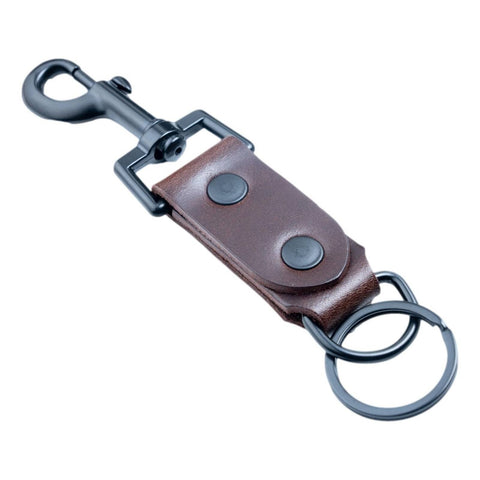 Brown Belt Clip Key Holder Utility Clip Brown Leather