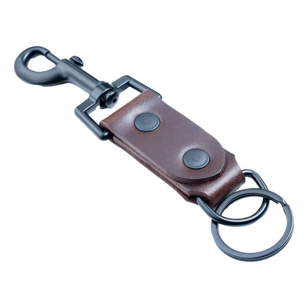 Brown Belt Clip Key Holder Utility Clip Brown Leather