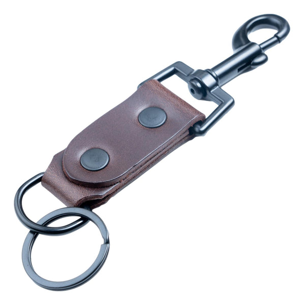 Brown Belt Clip Key Holder Utility Clip Brown Leather
