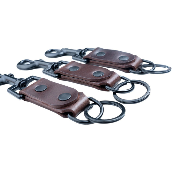 Brown Belt Clip Key Holder Utility Clip Brown Leather