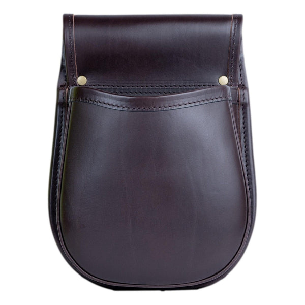 Dark Brown Leather Cartridge Pannier Finest Italian Leather Includes Belt