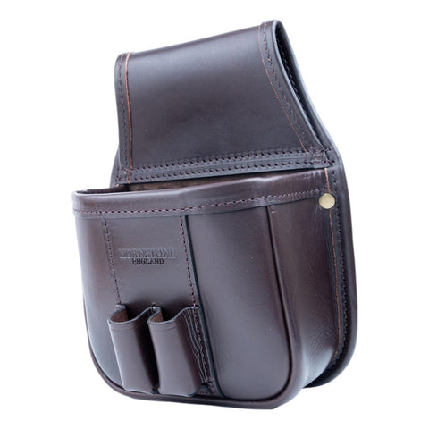 Rich Classic Brown Leather Cartridge Pouch Holds 25-30 x 12 gauge RGB25