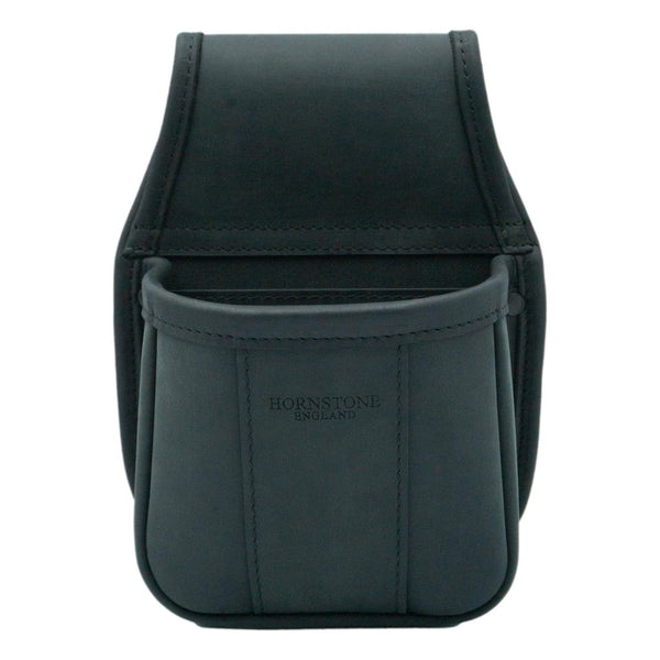 Black Leather Cartridge Pouch Holds 1 Box or 25-30 loose 12 g shells