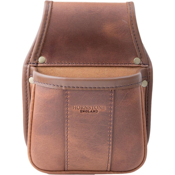 Leather Cartridge Pouch Spiced Tan Leather Holds 1 x Box or Loose Shells.RGB25