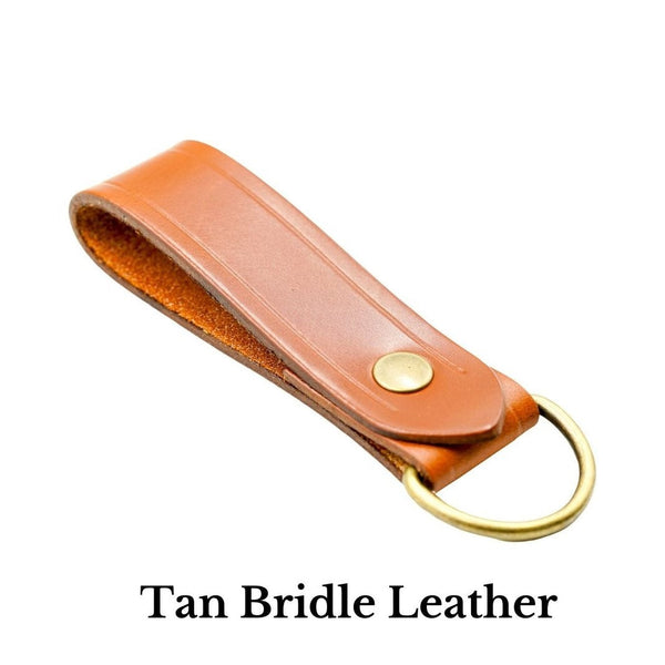 English Bridle Leather Belt Keeper Various Colours