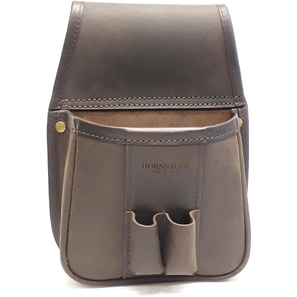 Shotgun Cartridge Pouch Vintage Brown leather holds RGB 40