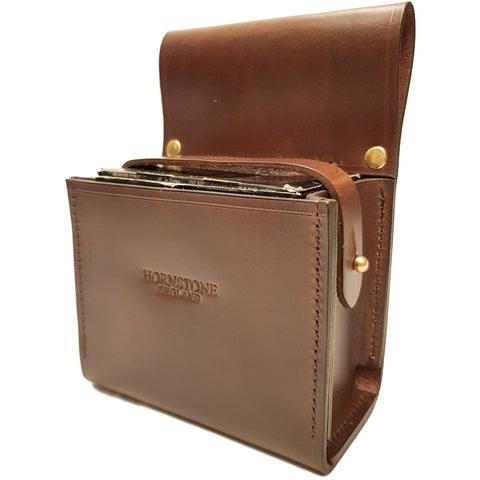 Leather Cartridge Box Holder Brown