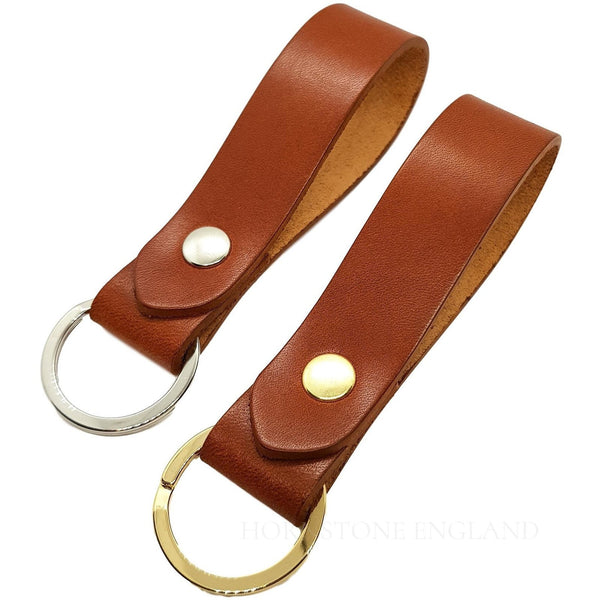 Keyring Saddle Tan Vegetable Tanned Leather