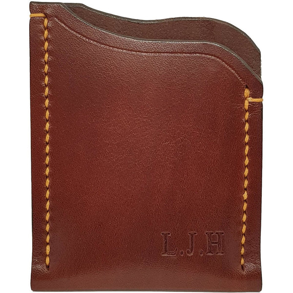 Card Holder Wallet Chestnut Veg Tan Leather