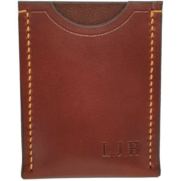 Card Holder Wallet Chestnut Veg Tan Leather