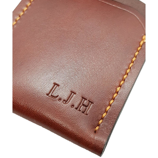 Card Holder Wallet Chestnut Veg Tan Leather